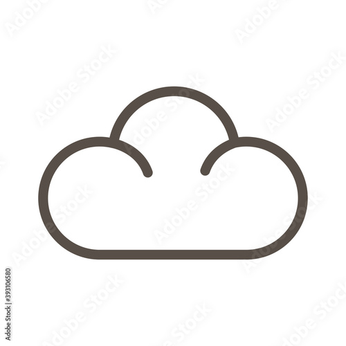 cloud computing line style icon