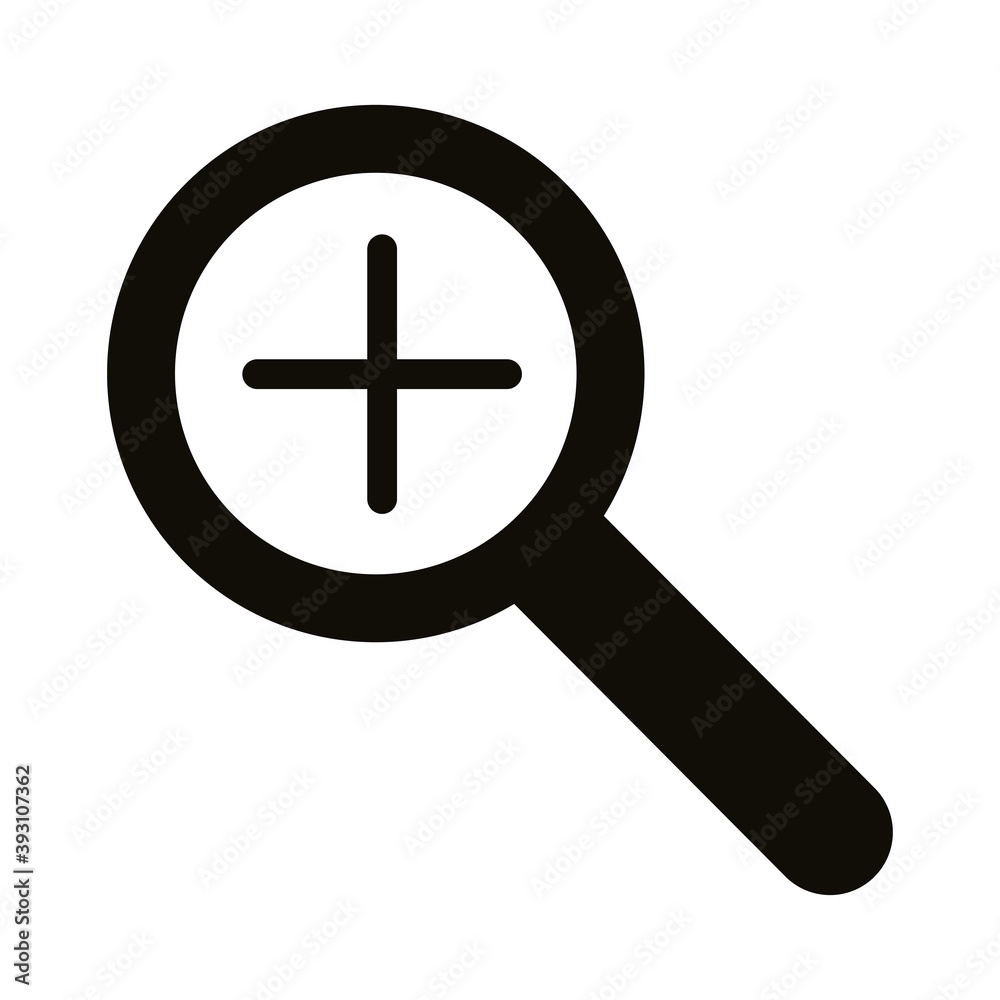 search magnifying glass silhouette style icon search magnifying glass silhouette style icon
