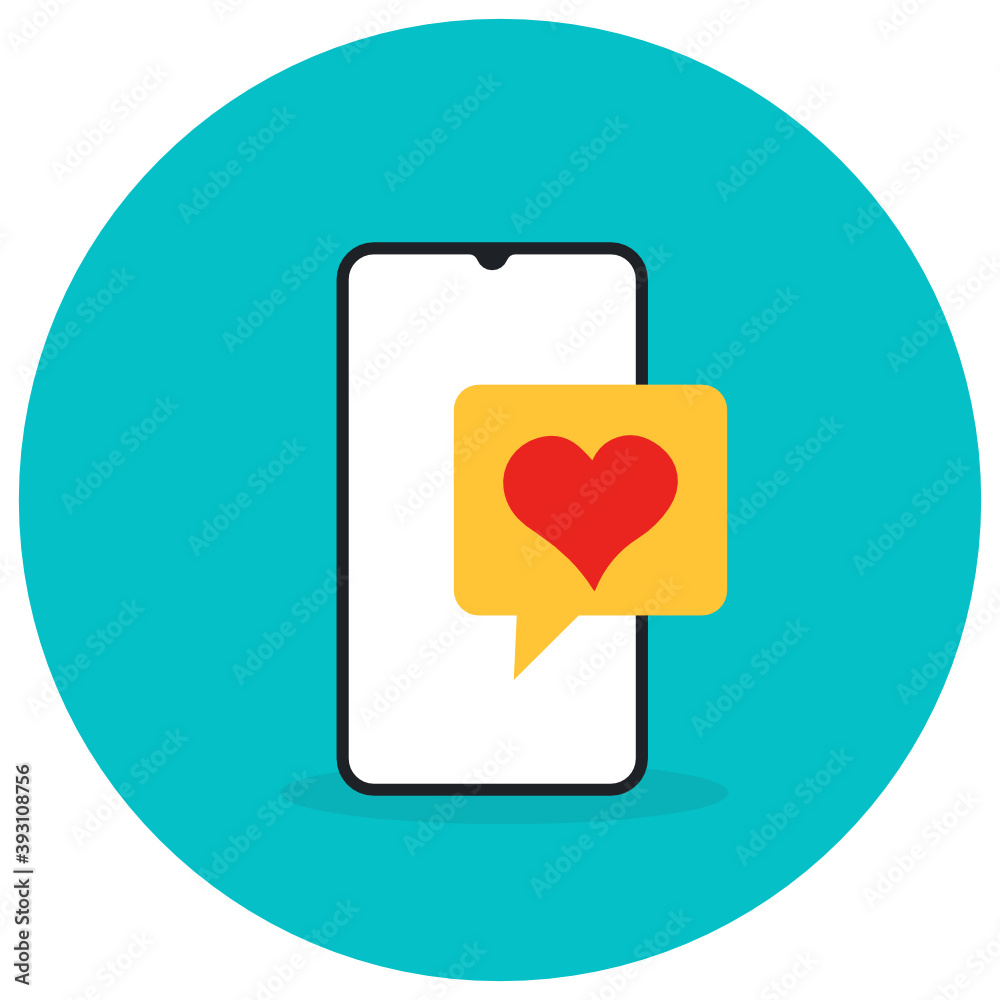 Editable vector design of romantic chat, heart inside chat bubble icon
Editable vector design of romantic chat, heart inside chat bubble icon