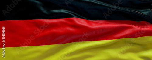 Waving flag of Germany - Flag of Germany - 3D flag background