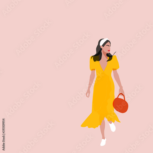 Girl in yellow
