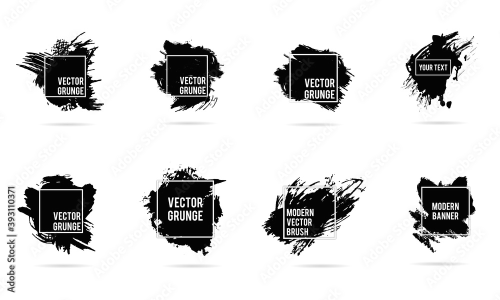 Vector grunge brush pack