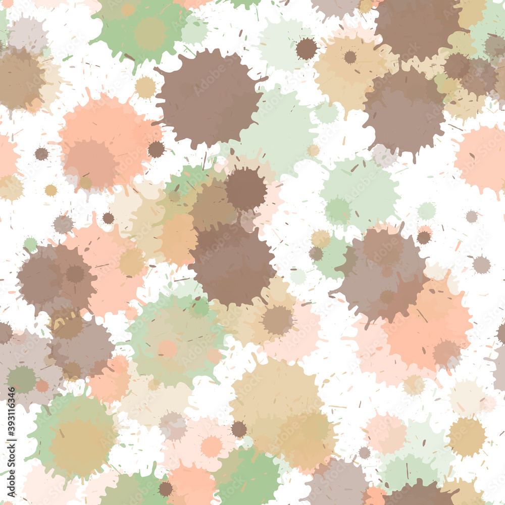 Paint stains seamless splatter, spray blots, spots Paint stains seamless splatter, spray blots, spots