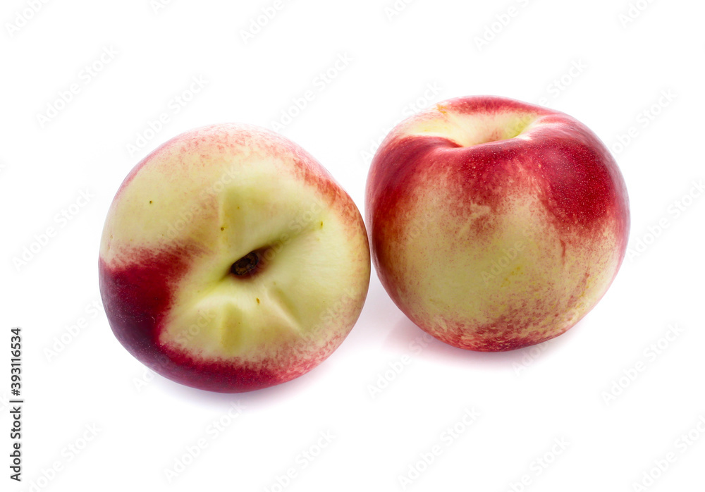 nectarines isolated on white background nectarines isolated on white background