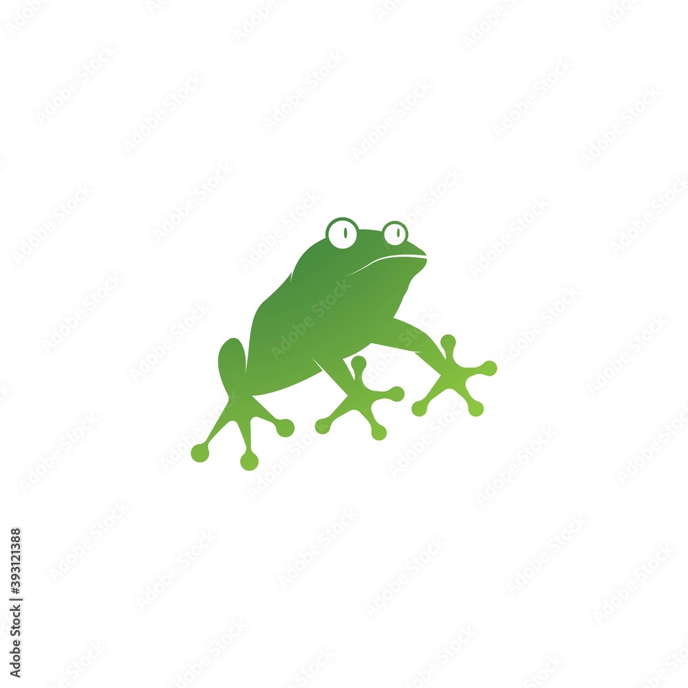Obraz premium Frog Logo Template vector