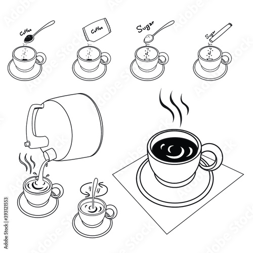 How to make coffee, both instant and self-brew