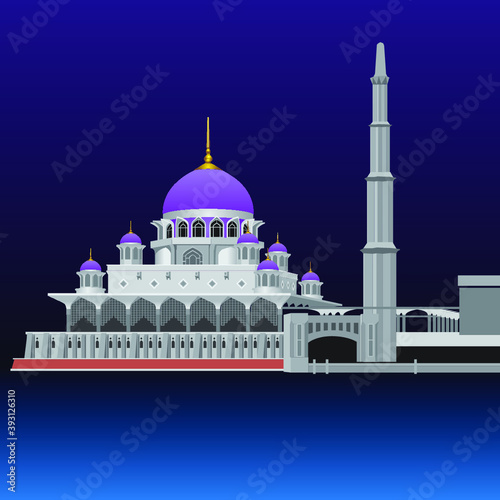 Painting of a mosque Malaysia