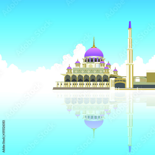 Painting of a mosque Malaysia