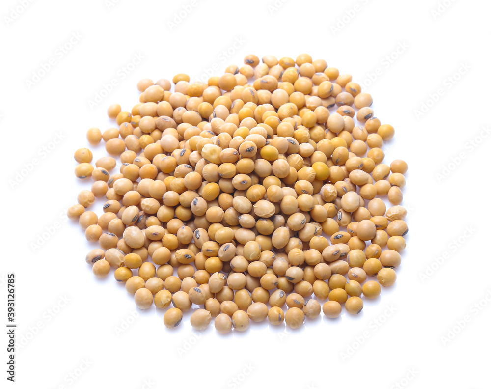 Soybeans isolated on white background Soybeans isolated on white background