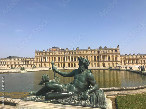 Palace Of Versailles, Apollo fountain, Versailles gardens, near Paris, France