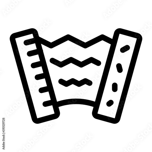 
Accordion vector style, glyph icon of melodeon
