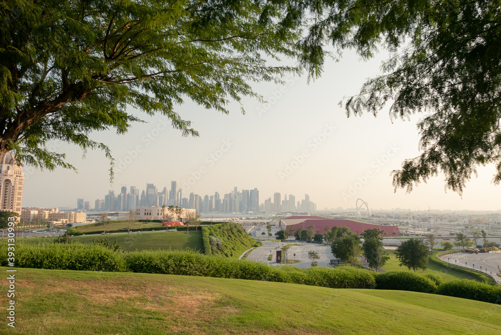 panorama of the Doha city