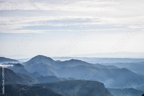 mountains and clouds (view from mountain Montserrat) © Татьяна Лосева