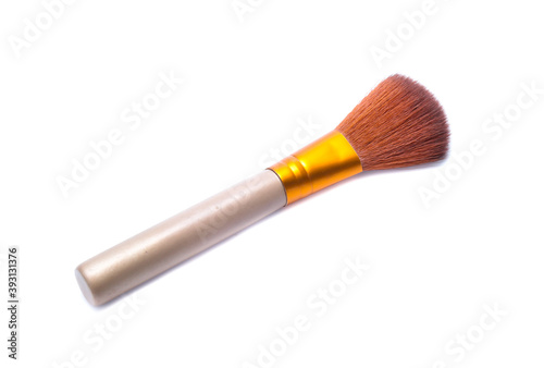 make-up brushes isolated on white background