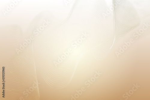 Abstract elegant light brown background with flowing lines wave