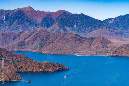 Lake Chuzenji in autumn, japan