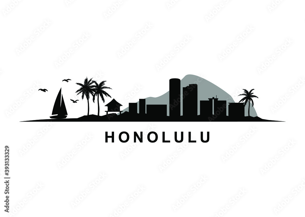 Honolulu Hawaii Island Skyline Landscape