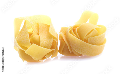 Italian pasta  isolated on white background