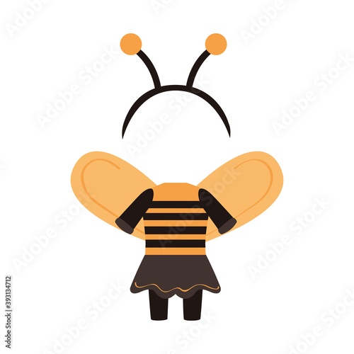 halloween disguise of bee icon