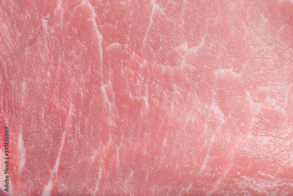 Meat uncooked slice pork background texture close up Meat uncooked slice pork background texture close up
