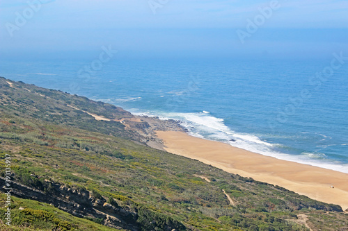 Salgado Beach and coast of Portugal 
