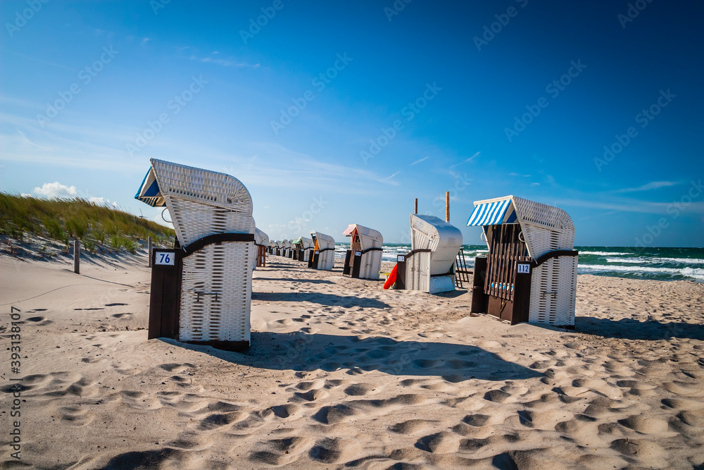 Beach at the Baltic Sea in Mecklenburg-Western Pomerania, Germany Beach at the Baltic Sea in Mecklenburg-Western Pomerania, Germany