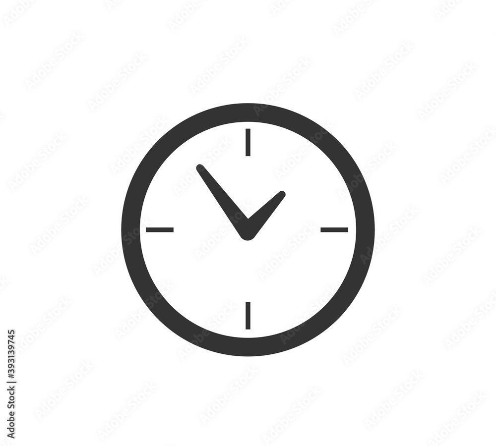 Clock icon in trendy flat style isolated on background. Clock icon page symbol for your web site design Clock icon logo, app, UI. Clock icon Vector illustration, EPS10. Clock icon in trendy flat style isolated on background. Clock icon page symbol for your web site design Clock icon logo, app, UI. Clock icon Vector illustration, EPS10.