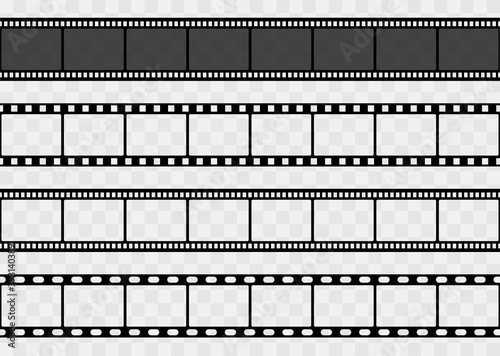 Film strip icon.Film strip icons on isolated background.Film strip isolated set.Vector illustration