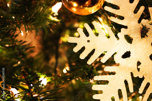christmas decoration on the tree