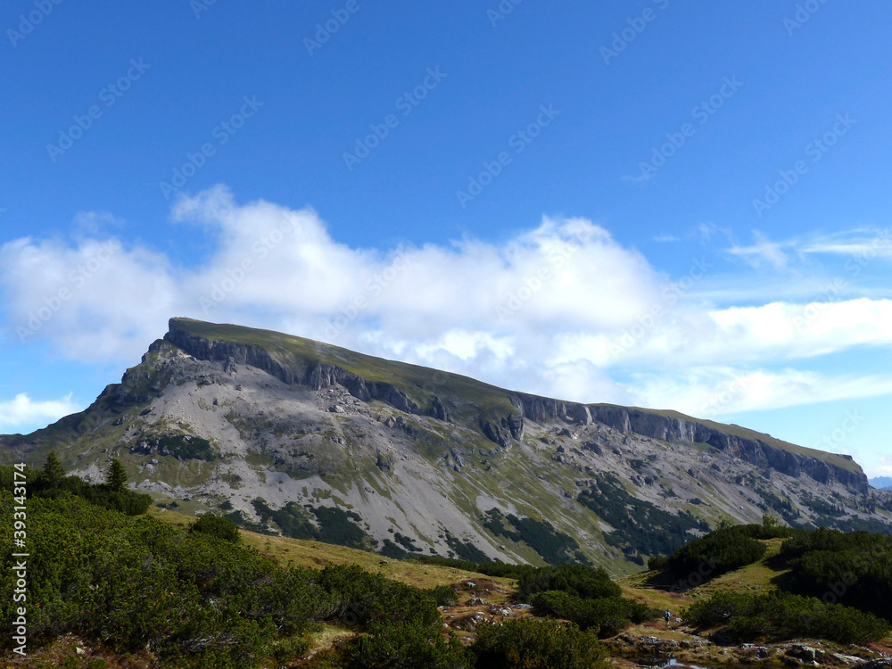 Hoher Ifen mountain tour in Allgau Alps, Bavaria, Germany