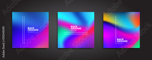 Wallpaper Mural 
Abstract backgrounds set with modern blurred color gradient patterns. Smooth templates collection for covers, posters, banners and cards. Vector illustration. Torontodigital.ca