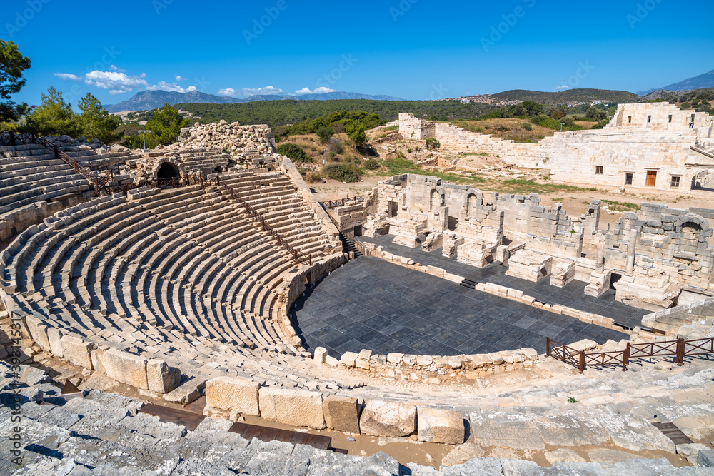 Fototapeta premium Antique Theatre in the ancient Lycian city of Patara, Turkey.