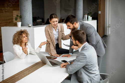 Multiethnic business people...