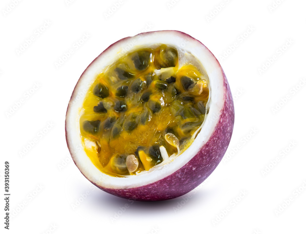 clipping path passion fruit isolated on white background clipping path passion fruit isolated on white background