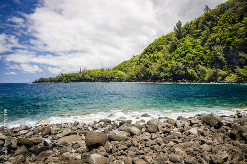 Anse des Cascades bay in Sainte-Rose on Reunion Island