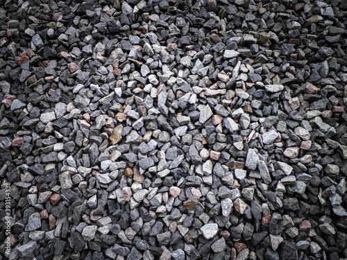 Close up of small stones as nature background.