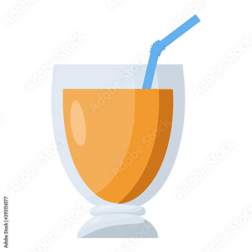 
Refreshing juice in a glass
