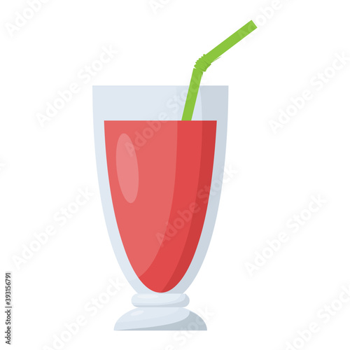 
Refreshing juice in a glass
