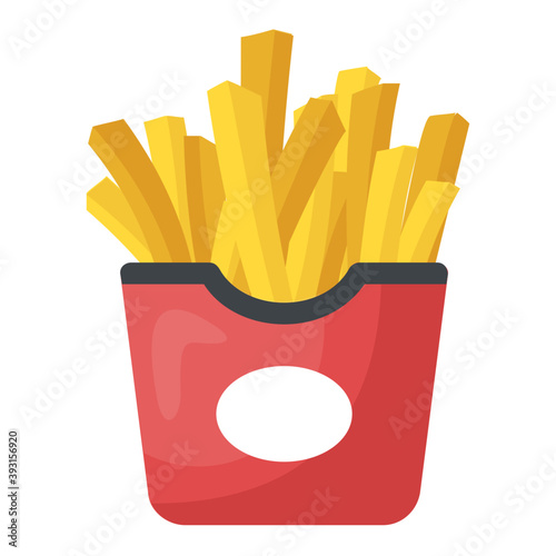 
Fresh fried potato fries pack
