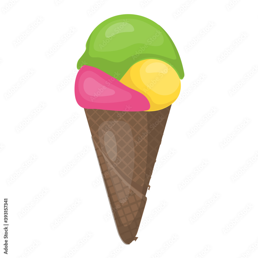 
Frozen sweet dessert, ice cream cup
