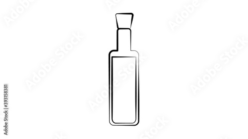 Bottle oil vector icon.Cartoon vector icon isolated on white background bottle oil