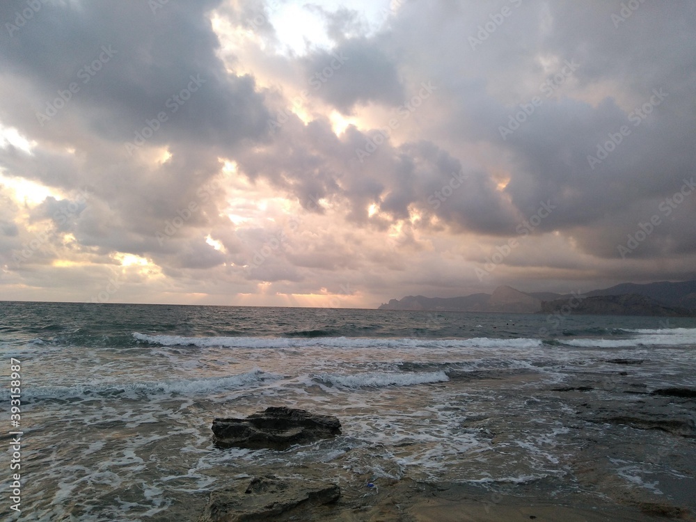 Obraz premium sunset over the sea