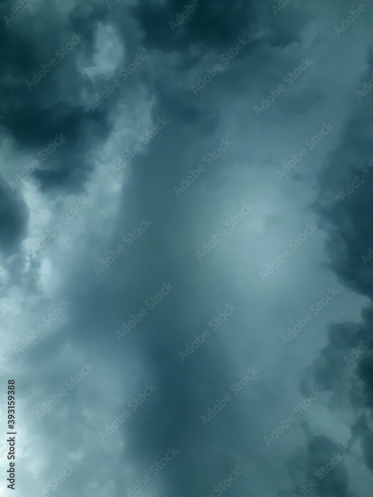 Fototapeta premium dark stormy sky, clouds, stormy weather