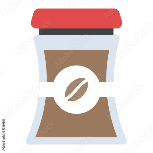 
Flat icon design of a jam jar
