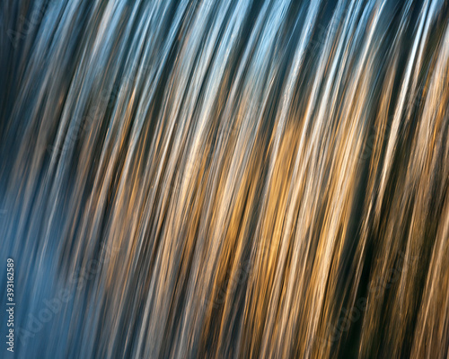 Close up of cascade at dawn