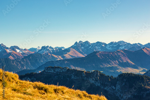 Blick vom Riedberger Horn - Herbst - Allgäu - Alpen - Panorama