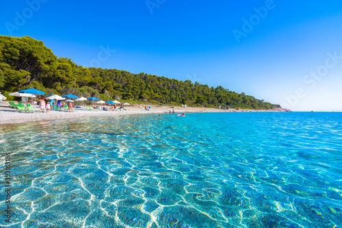 Amazing beach of Milia, Skopelos, Greece.