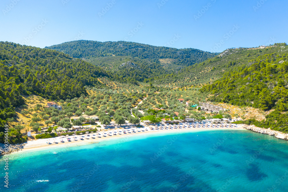 Amazing beach of Leftos Gialos in Alonnisos island, Greece.