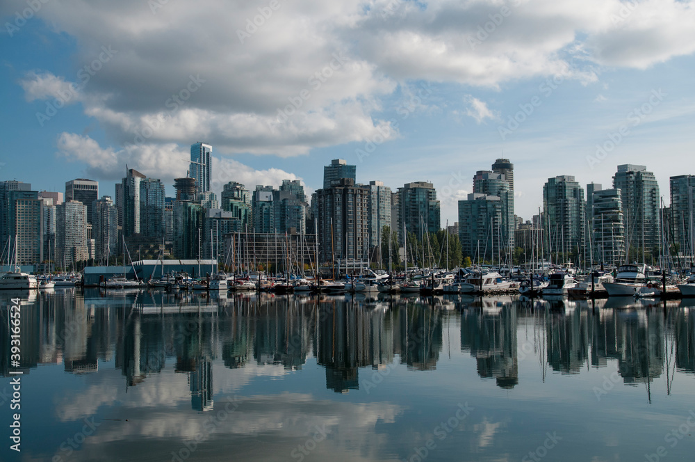 View of Vancouver skyline seen from Stanley Park View of Vancouver skyline seen from Stanley Park