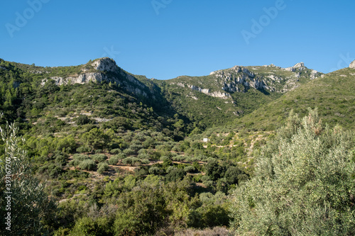  panoramic views of the foradada natural mountain area and the sea